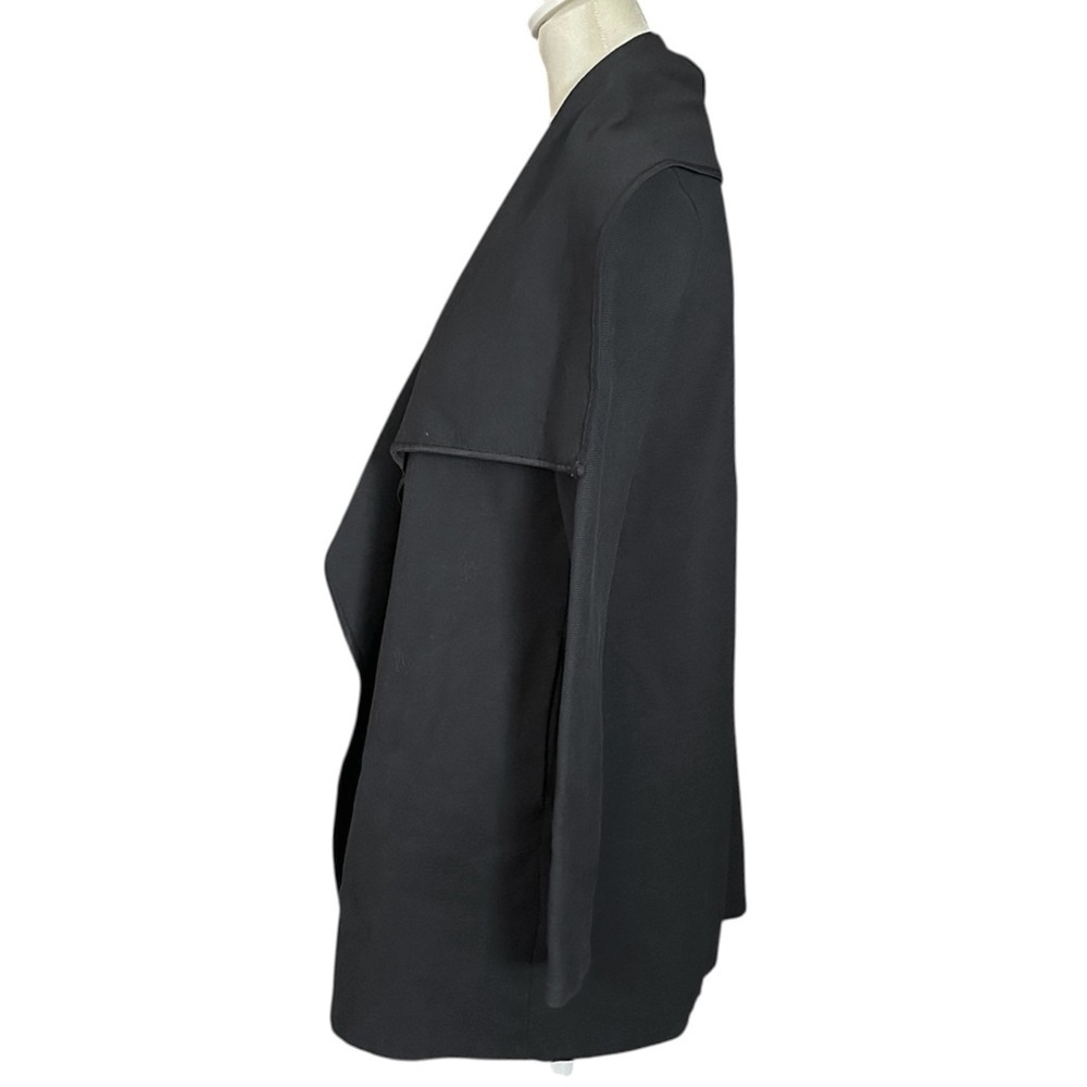 TASC Performance Midtown Wrap Organic Cotton & Bamboo Blend Sweater Black Small - Picture 4 of 12